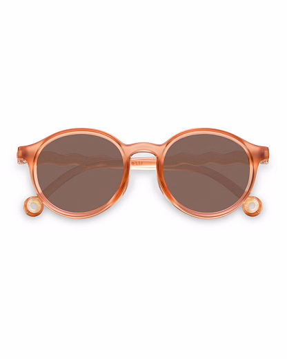 Очки KIDS Oval Sunglasses-Breakfast Art-Fig Pink от бренда Olivio and Co
