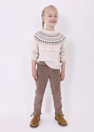 Джинсы кофейного цвета от бренда Mayoral