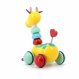 Каталка на веревочке Жираф от бренда Vilac