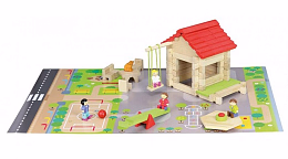 Конструктор из дерева Школа от бренда Jeujura