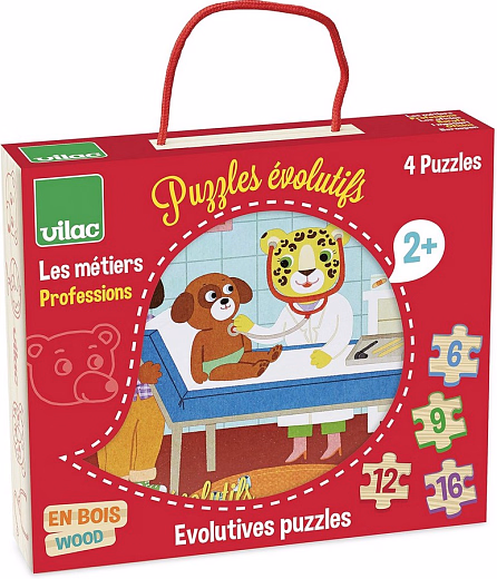 Пазлы "Профессии" от бренда Vilac