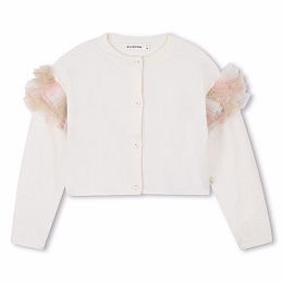 Кардиган с лентами на рукавах от бренда Billieblush