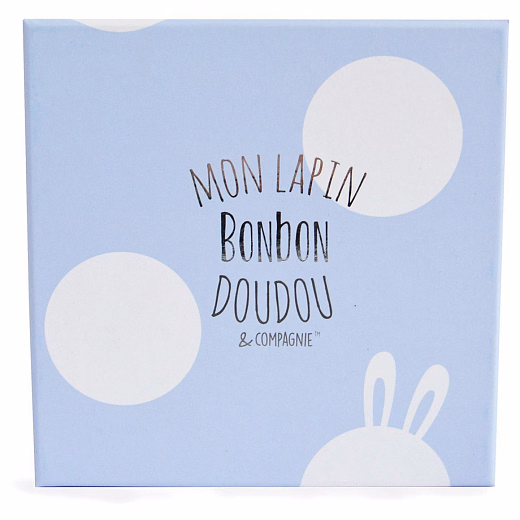 Погремушка-пинетки Bunny Blue от бренда Doudou et Compagnie