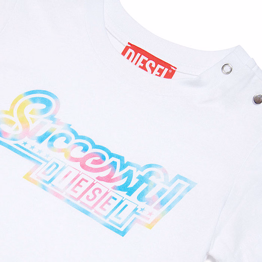 Футболка TREMB от бренда DIESEL Разноцветный Белый