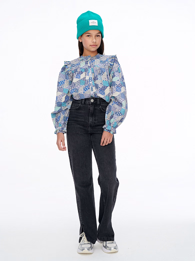 Блузка с принтом от бренда Les coyotes de Paris