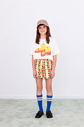 Футболка-кроп WORM GRAPHIC от бренда Tinycottons Белый