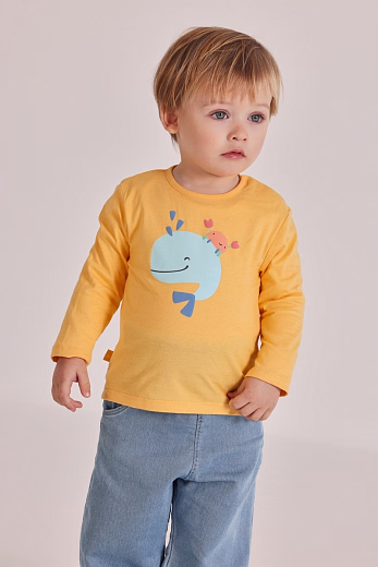 Лонгслив и джоггеры Happy sea creatures от бренда Boboli