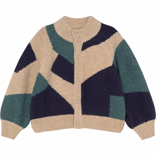 Кардиган Color Block от бренда Tinycottons