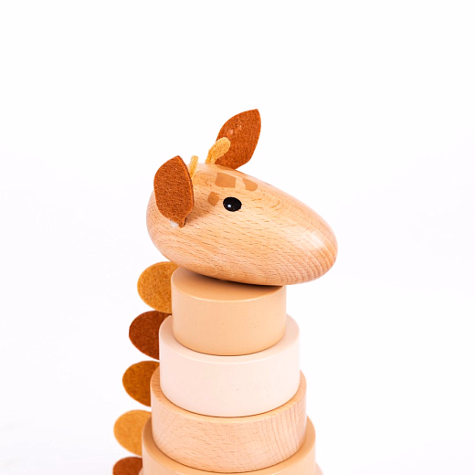 Пирамидка Жираф Леони от бренда Egmont Toys