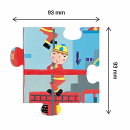 Пазлы «Пожарная станция» от бренда Apli Kids
