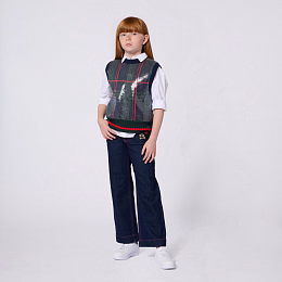 Джинсы с контрастной строчкой от бренда SONIA RYKIEL