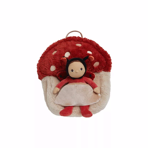 Рюкзак Мухомор с карманом для куклы Red от бренда Olli Ella