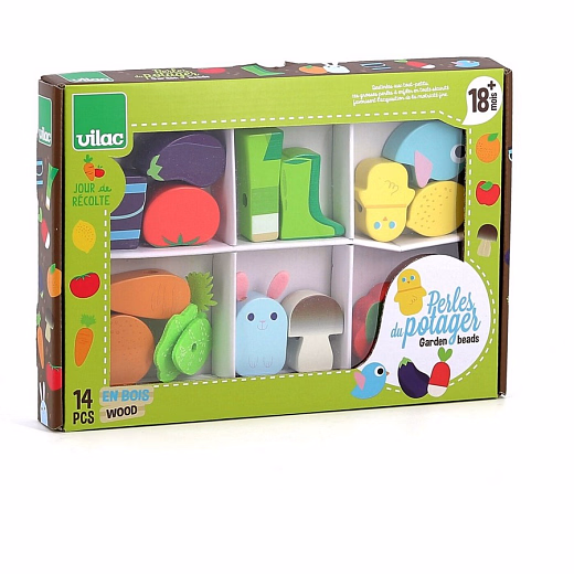 Мозайка-бусы Моя первая шнуровка от бренда Vilac