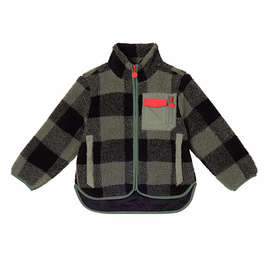 Куртка Check Print от бренда Stella McCartney kids