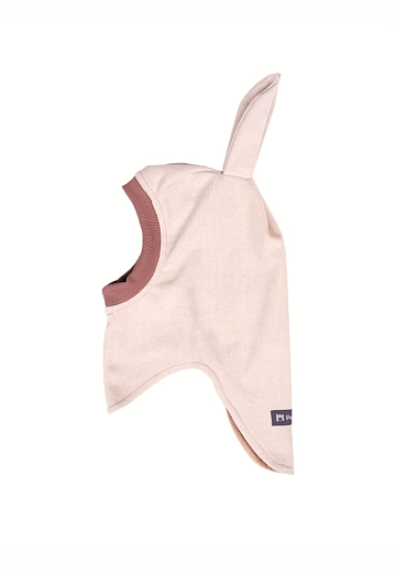 Шапка-шлем Bunny Demi beige от бренда Peppihat