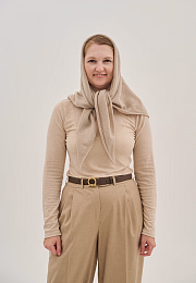 Косынка Koolig cashmere beige от бренда Peppihat