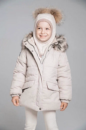 Шапка-шлем Double fur Beige от бренда Peppihat