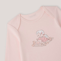 Боди 3 шт White-Pink Toys от бренда Anna Leon