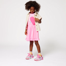 Кроссовки с розовыми деталями от бренда Billieblush