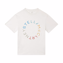 Футболка Medallion Stella от бренда Stella McCartney kids Молочный