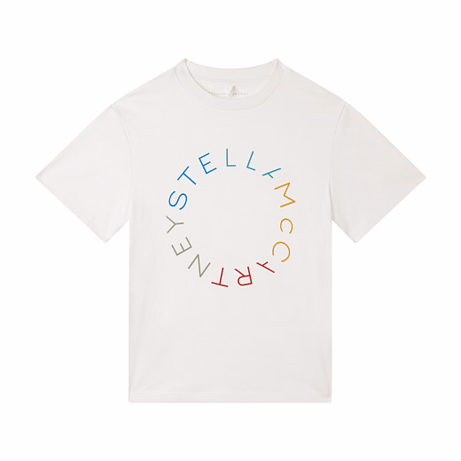 Футболка Medallion Stella от бренда Stella McCartney kids Молочный