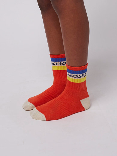 Носки Red Multicolor Stripes от бренда Bobo Choses