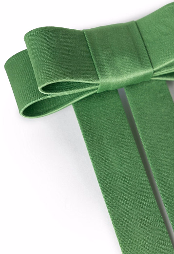 Бант «Подарок» зелёный от бренда Kosa do Poyasa