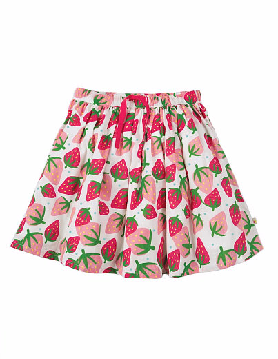 Юбка с принтом клубники от бренда Frugi