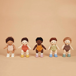 Туфли для Шарнирной куклы Dinkums - Basil Green от бренда Olli Ella