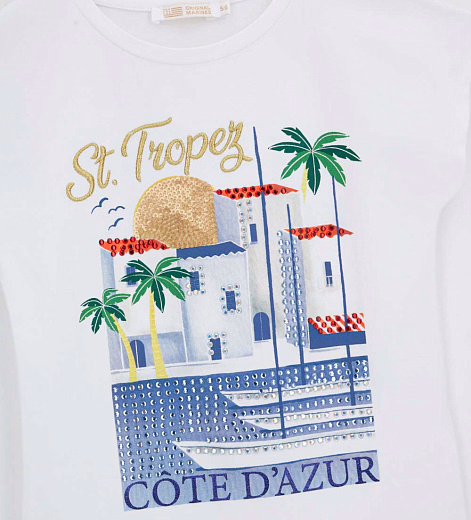 Футболка St.Tropes от бренда Original Marines Белый