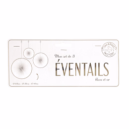 Декоративные круги Белое золото 3 шт от бренда Tim & Puce Factory