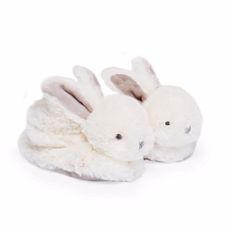 Погремушка-пинетки Bunny Beige от бренда Doudou et Compagnie