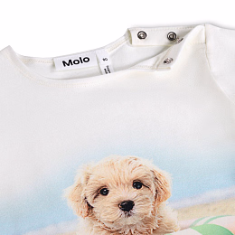 Футболка Eline Beach Dog от бренда MOLO Белый Разноцветный