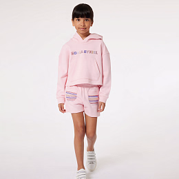 Худи с логотипом из страз от бренда SONIA RYKIEL