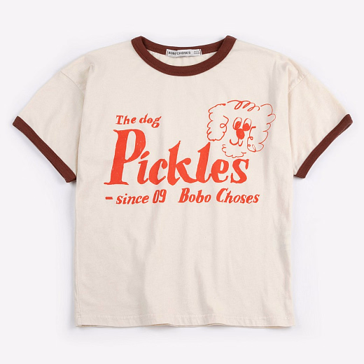 Футболка Pickles The Dog от бренда Bobo Choses Белый