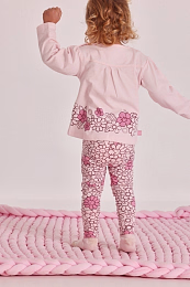 Лонгслив и леггины Pink flowers от бренда Boboli