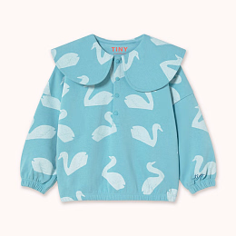 Свитшот с воротником SWAN от бренда Tinycottons