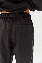 Штаны LINEN Black от бренда Liqlo