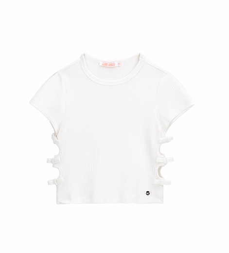 Футболка White Bows от бренда Original Marines Молочный