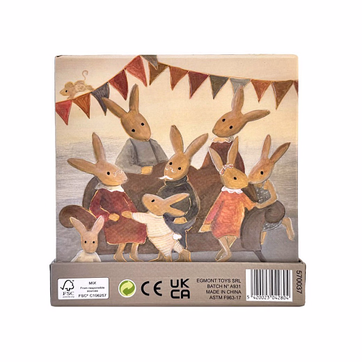 Кубики со счетом "Семья кроликов" от бренда Egmont Toys