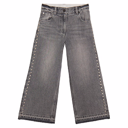 Джинсы Grey с кнопками от бренда Stella McCartney kids