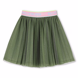 Юбка Green с розовым поясом от бренда Billieblush