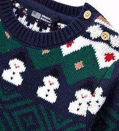 Джемпер с принтом снеговиков mini от бренда Original Marines