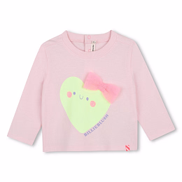 Лонгслив с неоновым сердцем от бренда Billieblush
