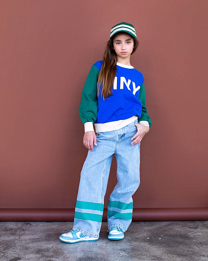 Кепка GREEN STRIPES от бренда Tinycottons