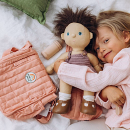 Сумка для детской коляски и пеленальный матрасик розового цвета от бренда Olli Ella