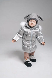 Шапка-шлем Bunny grey от бренда Peppihat