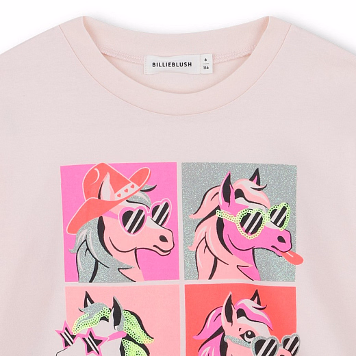 Лонгслив Print Horses от бренда Billieblush