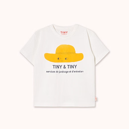Футболка YELLOW HAT от бренда Tinycottons Белый