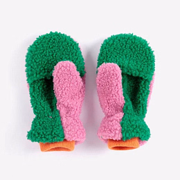 Варежки pink Color Block от бренда Bobo Choses